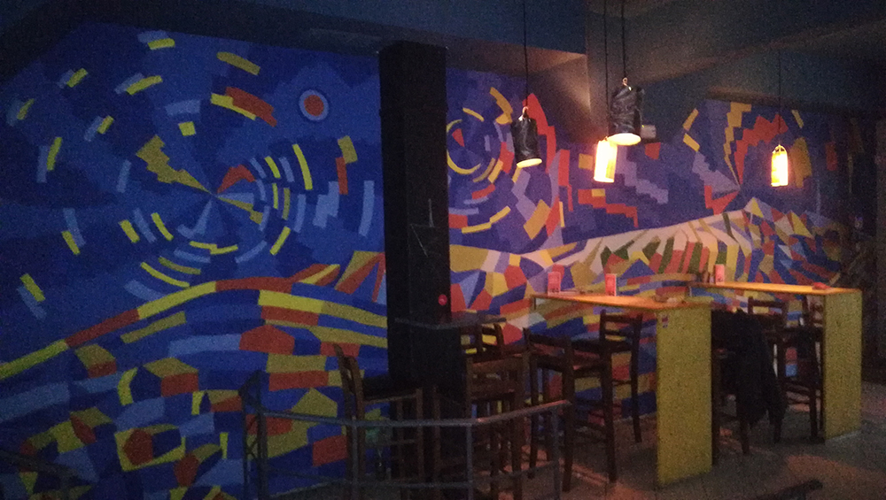 Mural of Mount Vitosha - Bar Amok